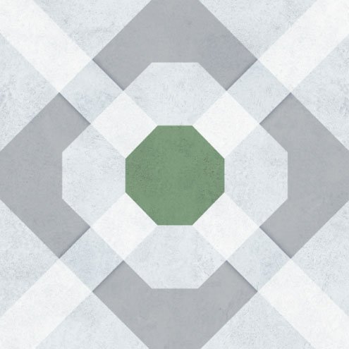 Керамогранит Heralgi Mesh Net Green, цвет разноцветный, поверхность матовая, квадрат, 200x200