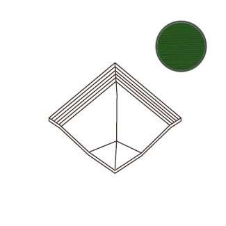 Спецэлементы Ce.Si Antislip Angolare Doccia Gera, цвет зелёный, поверхность матовая, квадрат, 100x100