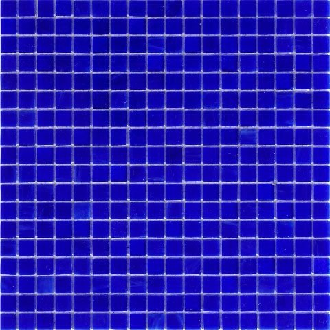 Мозаика Alma Mosaic Smalto SM23, цвет синий, поверхность глянцевая, квадрат, 150x150
