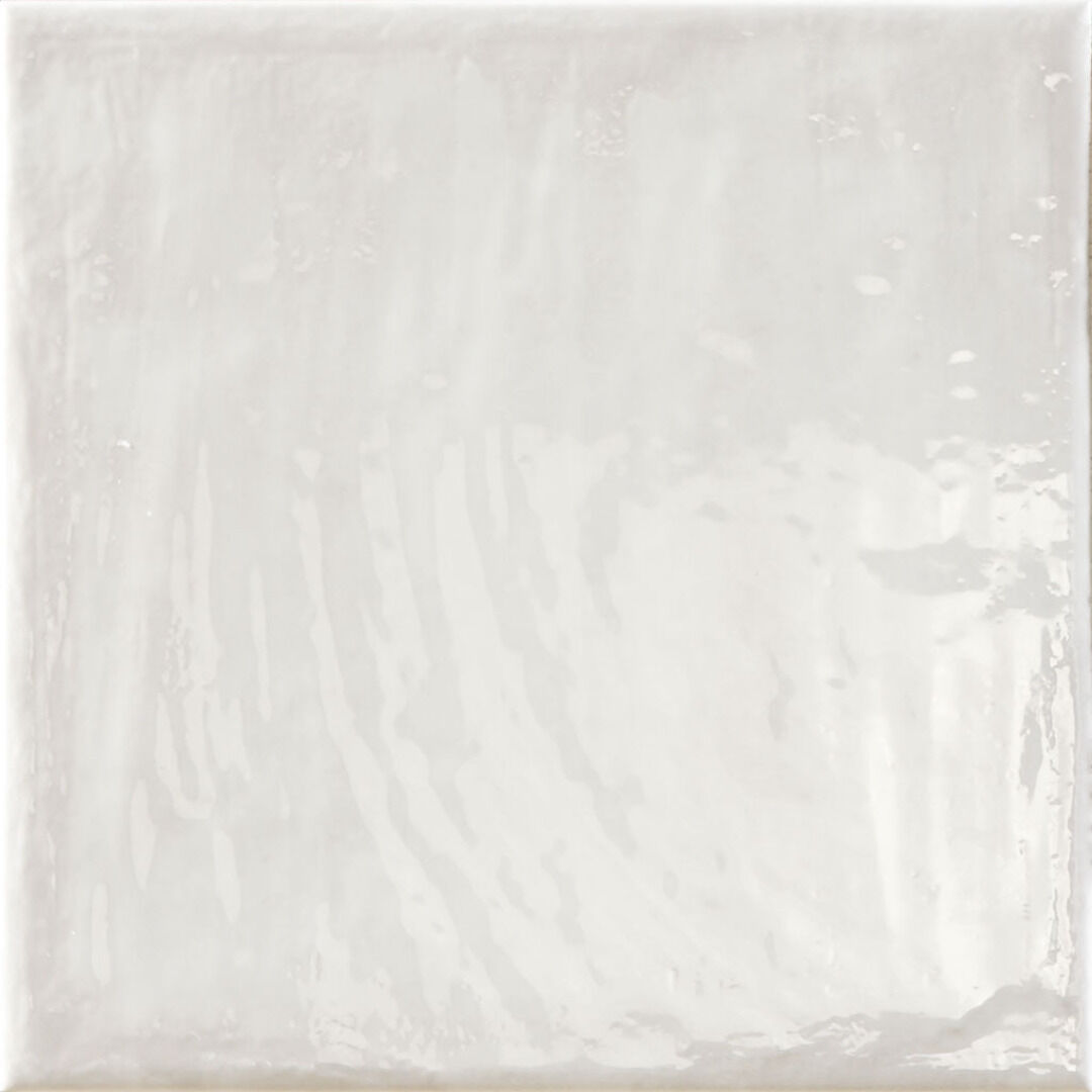 Керамогранит Prissmacer Rain Bianco 22, цвет белый, поверхность глянцевая, квадрат, 223x223