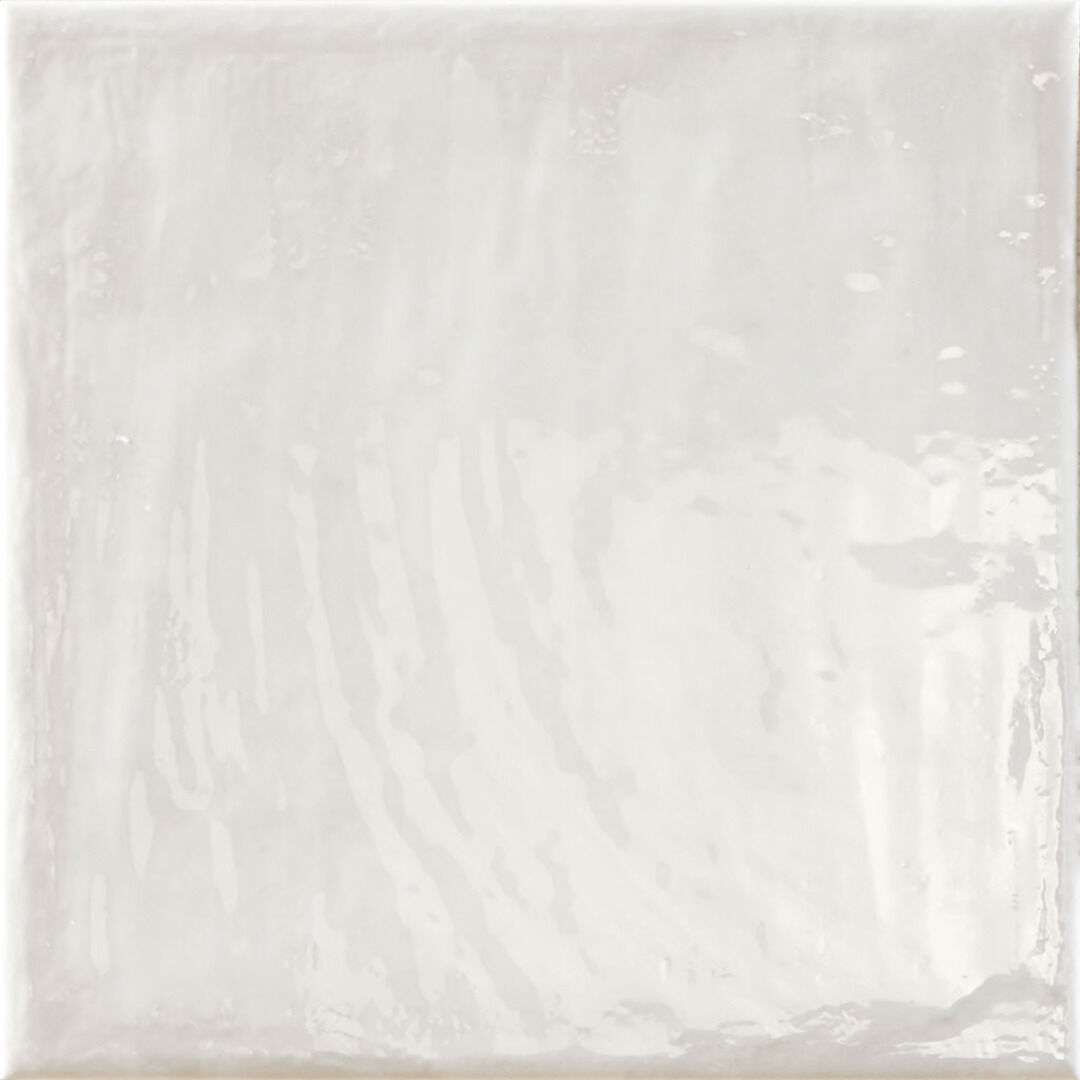 Керамогранит Prissmacer Rain Bianco 22, цвет белый, поверхность глянцевая, квадрат, 223x223