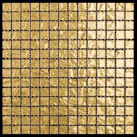 Мозаика Natural Mosaic Crystal BSA-01-20 (ED-2005) (Стекло), цвет жёлтый, поверхность глянцевая, квадрат, 298x298