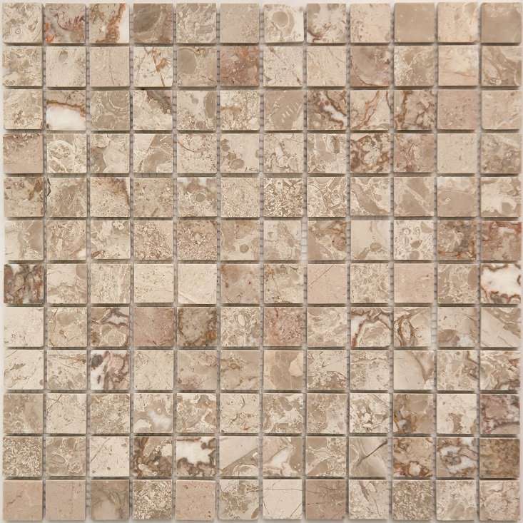 Мозаика NS Mosaic KP-722, цвет коричневый, поверхность матовая, квадрат, 298x298