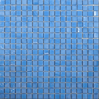 Мозаика Art & Natura Classic Laura 2, цвет голубой, поверхность глянцевая, квадрат, 295x295