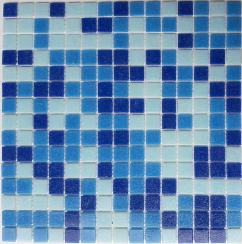Мозаика JNJ Mosaic HG Mosaic TA225, цвет синий, поверхность глянцевая, квадрат, 327x327
