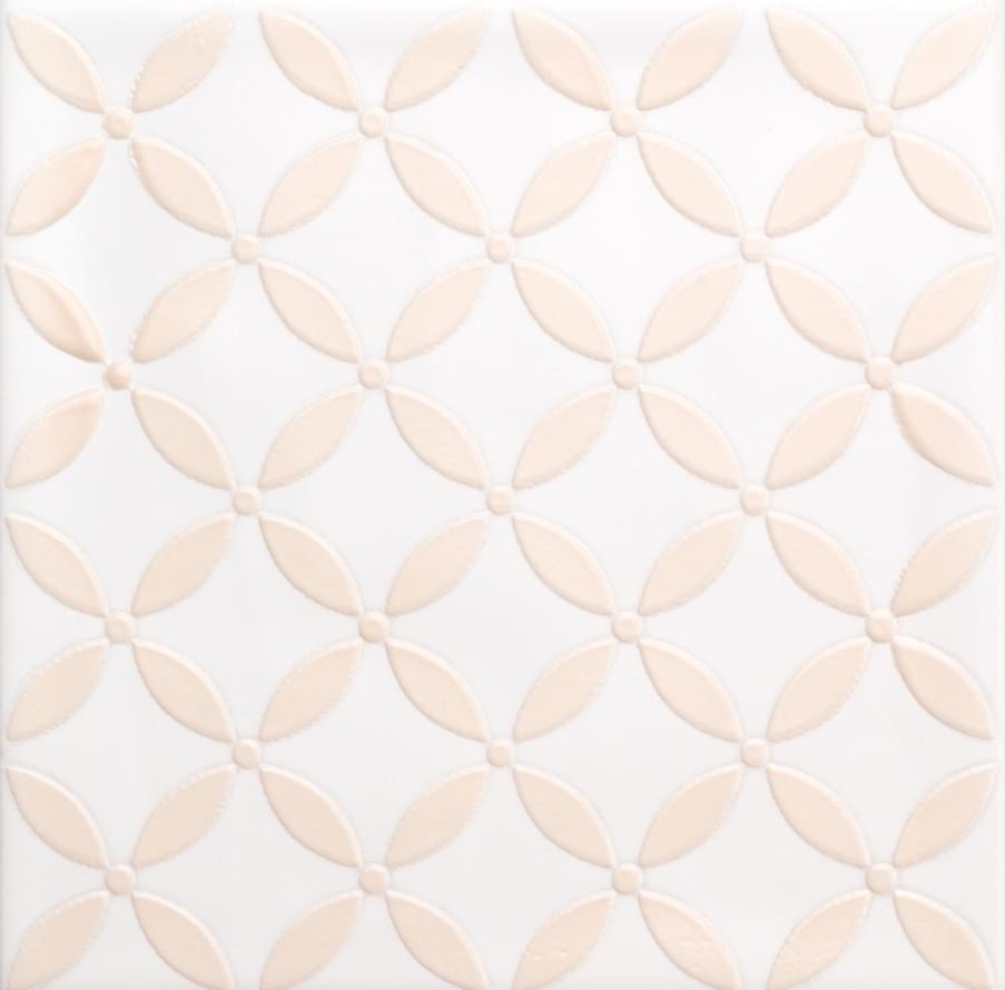 Декоративные элементы Quintessenza Genesi26 Bianco Matt Deco 1, цвет белый, поверхность матовая, квадрат, 132x132