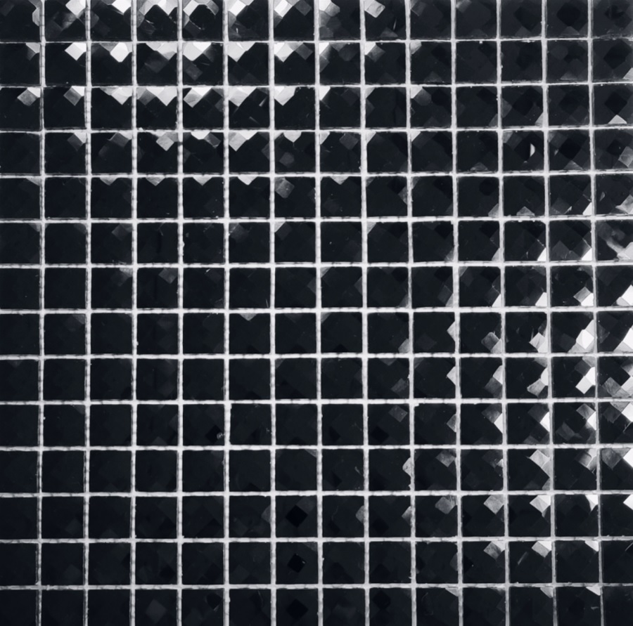 Мозаика Pixel Mosaic PIX717 Стекло, цвет чёрный, поверхность глянцевая, квадрат, 300x300