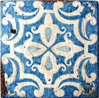 Декоративные элементы Eco Ceramica I Monasteri T. 307, цвет синий, поверхность матовая, квадрат, 300x300