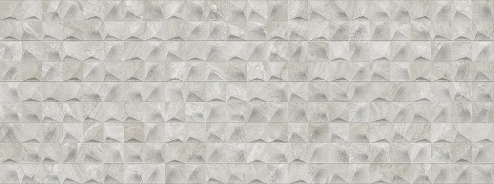 Керамическая плитка Porcelanosa Indic Nature Cubic 100300616, цвет серый, поверхность матовая 3d (объёмная), прямоугольник, 450x1200