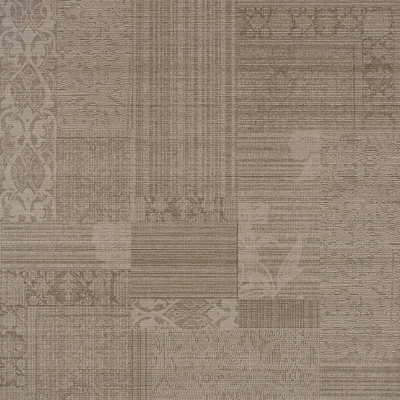 Декоративные элементы Serra Victorian Brown Rug Decor, цвет коричневый, поверхность матовая, квадрат, 600x600