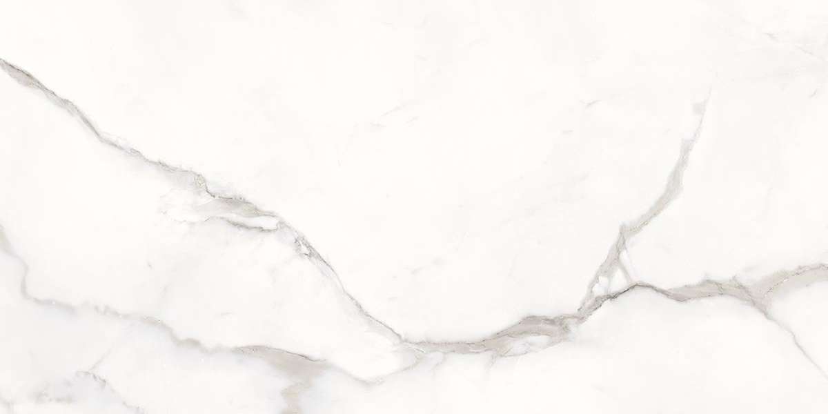 Керамогранит Provenza Unique Marble Calacatta Regale Silktech EKSE, цвет белый серый, поверхность матовая, прямоугольник, 300x600