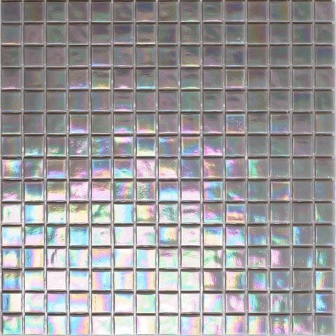 Мозаика Alma Mosaic Pearly PB208, цвет белый, поверхность глянцевая, квадрат, 200x200