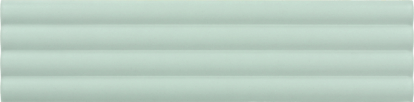 Керамическая плитка Equipe Costa Nova Onda Aloe Matt 28526, цвет зелёный, поверхность матовая 3d (объёмная), прямоугольник, 50x200