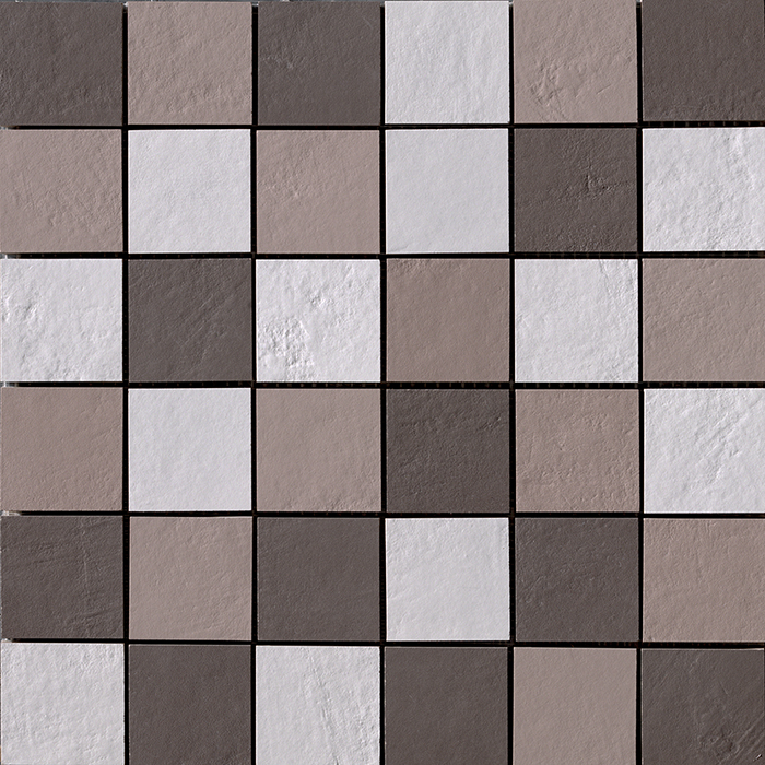 Мозаика Cir Mat Mosaico (6,5X6,5) C CSM (Cloud, Mud, Sandal) 1056101, цвет коричневый, поверхность матовая, квадрат, 400x400