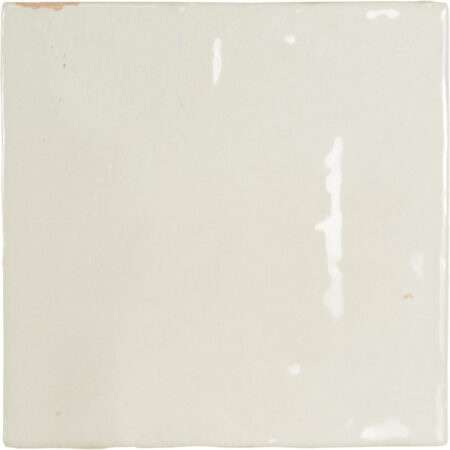 Керамическая плитка Wow Mestizaje Zellige White 111339, цвет белый, поверхность глянцевая, квадрат, 125x125