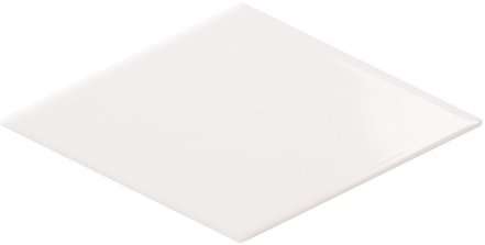 Керамическая плитка Bestile Bondi Diamond White, цвет белый, поверхность матовая, ромб, 100x200