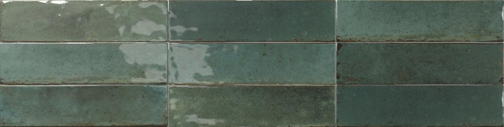 Керамическая плитка Dune Agadir Selva 188570, цвет зелёный, поверхность глянцевая, прямоугольник, 147x280