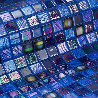 Мозаика Ezarri Topping Grapes, цвет синий, поверхность глянцевая, прямоугольник, 313x495