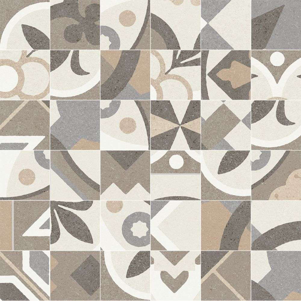 Мозаика Peronda Ground D.Mila Warm Mosaic/Sf 23441, цвет разноцветный, поверхность матовая, квадрат, 300x300
