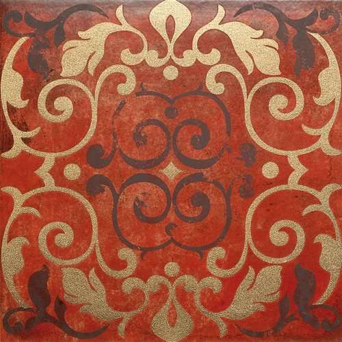 Декоративные элементы Arkadia Ornamenti Rosso Mod. Oro A, цвет бордовый, поверхность матовая, квадрат, 300x300