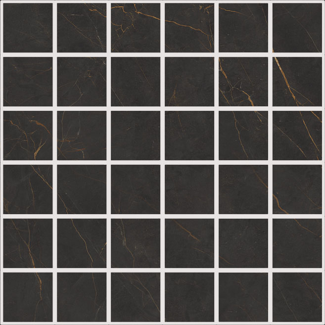 Мозаика Cerdomus Omnia Mosaico Galaxia Matt 80016, цвет чёрный, поверхность матовая, квадрат, 300x300