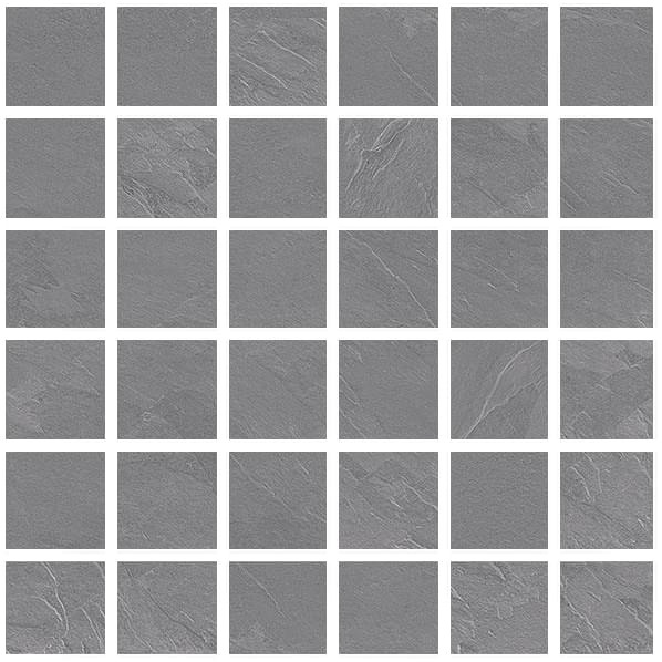 Мозаика La Fabbrica Ardesia Grigio Su Rete 137204, цвет серый, поверхность матовая, квадрат, 300x300