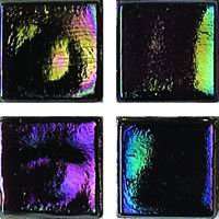 Мозаика JNJ Mosaic Ice Jade IC45, цвет чёрный, поверхность глянцевая, квадрат, 150x150