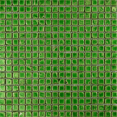Мозаика Art & Natura Equilibrio 011, цвет зелёный, поверхность глянцевая, квадрат, 300x300