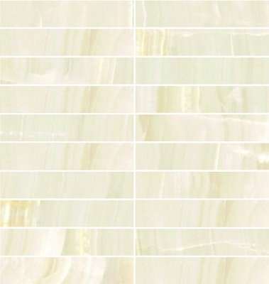 Мозаика MO.DA Attica Pro Mosaico Brick Onice Lev, цвет бежевый, поверхность полированная, квадрат, 295x295