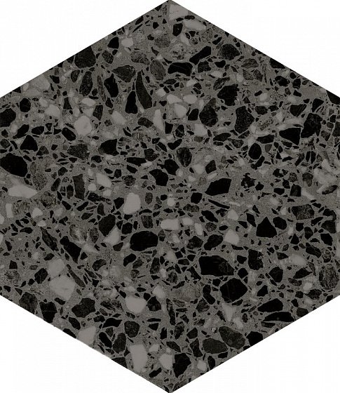 Керамогранит DNA Terrazzo Graphite 123381, цвет серый, поверхность матовая, прямоугольник, 320x368
