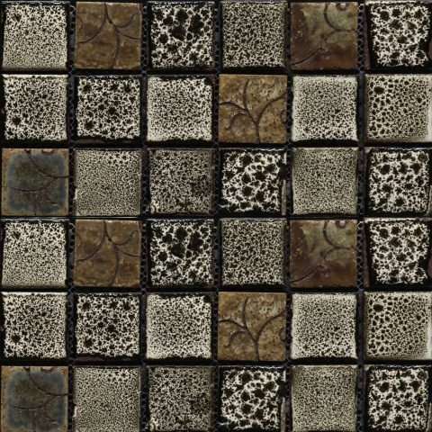 Мозаика Gaudi Vint-28(4), цвет серый, поверхность глазурованная, квадрат, 284x284