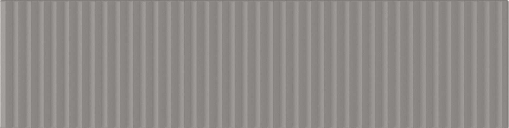 Керамическая плитка Wow Twin Peaks Low Grey 131560, цвет серый, поверхность матовая 3d (объёмная), под кирпич, 75x300