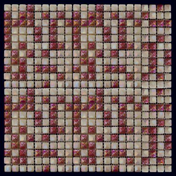 Мозаика Natural Mosaic Flex Mix TC-27 (Стекло), цвет разноцветный, поверхность глянцевая, квадрат, 315x315