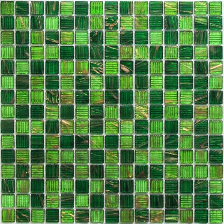 Мозаика Bonaparte Bonaparte Verde, цвет зелёный, поверхность глянцевая, квадрат, 327x327