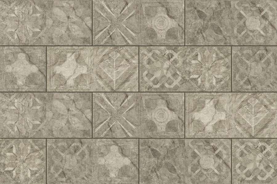 Декоративные элементы Cerrad Torstone Decor Grys, цвет серый, поверхность матовая, прямоугольник, 148x300