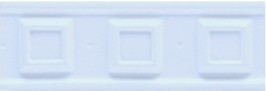 Бордюры Grazia Boiserie Square Indaco Matt. SQ08, цвет голубой, поверхность матовая, прямоугольник, 65x200