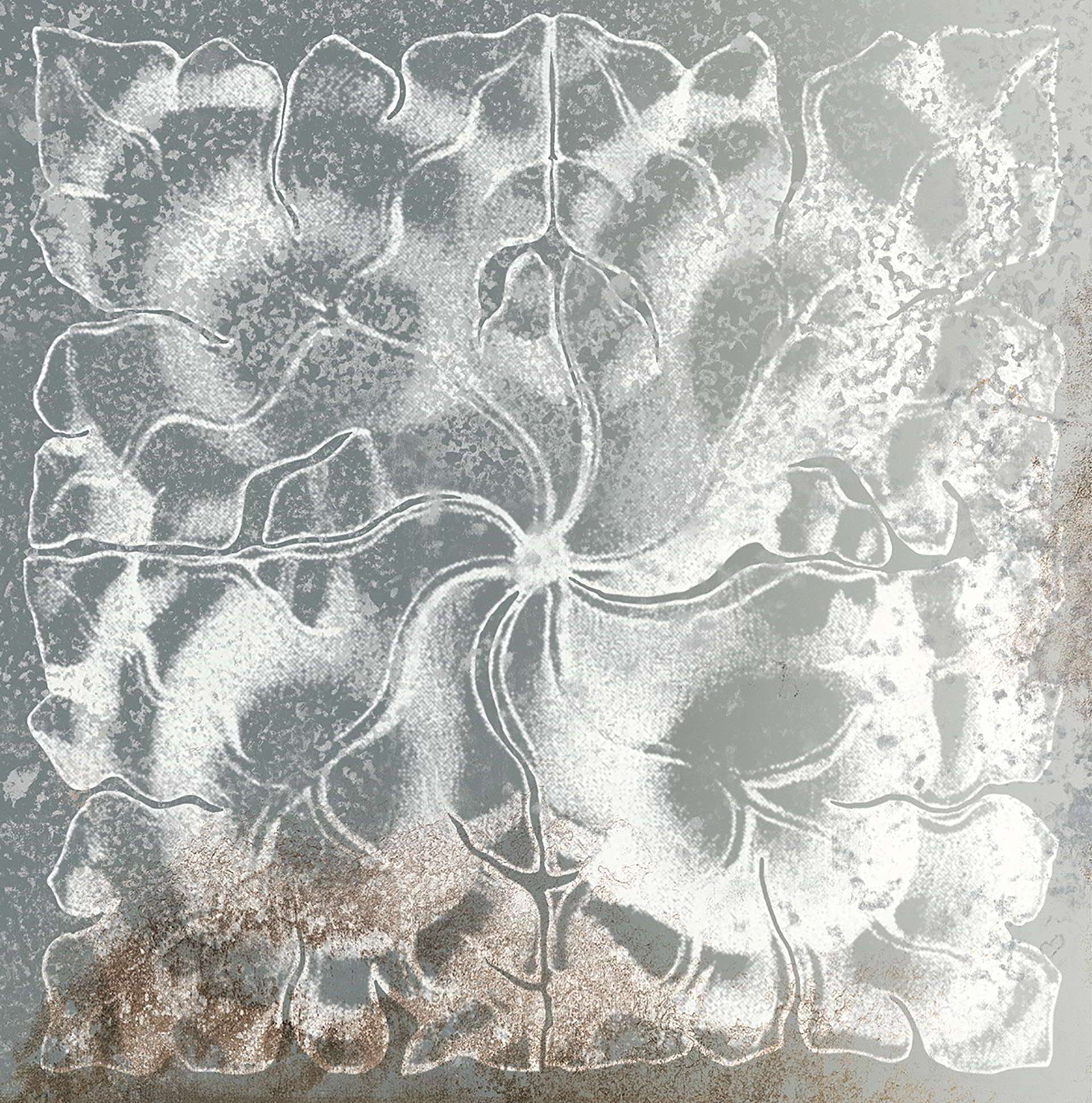 Декоративные элементы Viva Narciso Gemma Topazio Lappato Matt EGS8, цвет серый, поверхность матовая лаппатированная, квадрат, 300x300