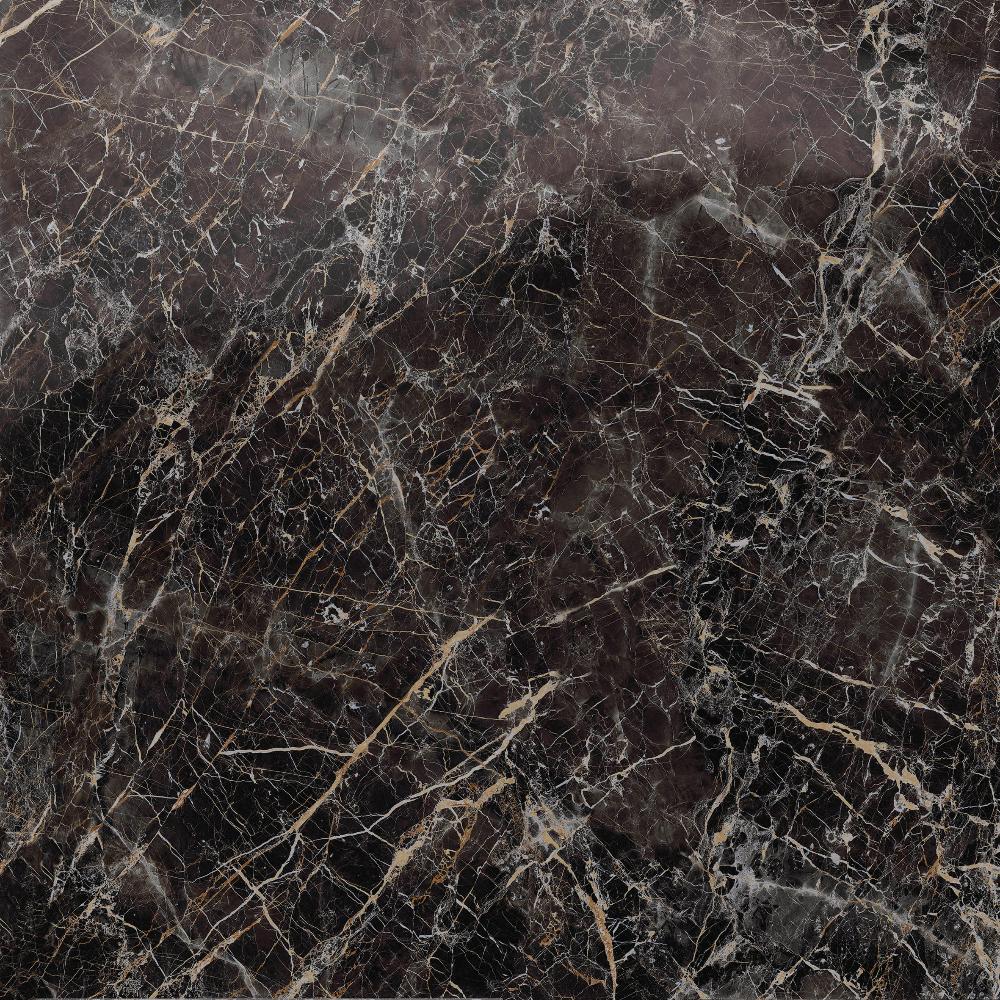 Керамогранит Marazzi Italy Grande Marble Look Saint Laurent Lux M0G4, цвет чёрный, поверхность полированная, квадрат, 1200x1200
