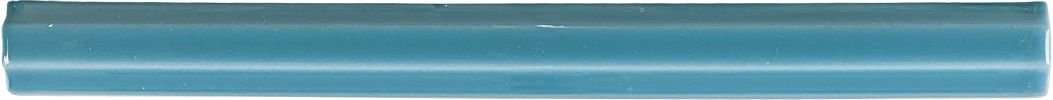 Бордюры Adex ADRI5005 Listelo Altea Blue, цвет бирюзовый, поверхность глянцевая, прямоугольник, 17x200