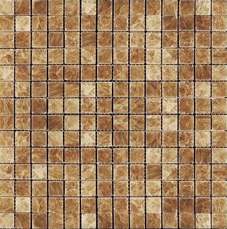 Мозаика Natural Mosaic Adriatica (2X2) M072-20P (M073Y-20P), цвет коричневый, поверхность полированная, квадрат, 305x305