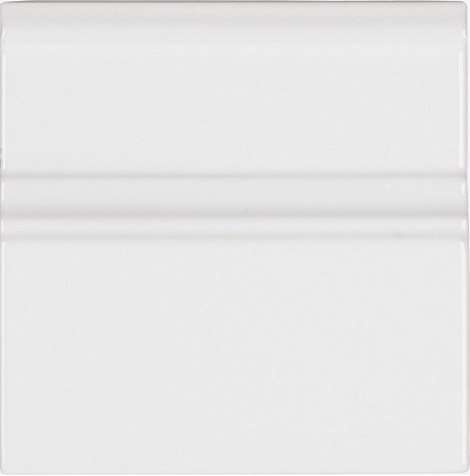 Бордюры Adex ADNE5319 Rodapie Clasico Blanco Z, цвет белый, поверхность глянцевая, квадрат, 150x150