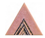 Декоративные элементы Petracers Triangolo Lei Rosa, цвет розовый, поверхность глянцевая, квадрат, 170x170