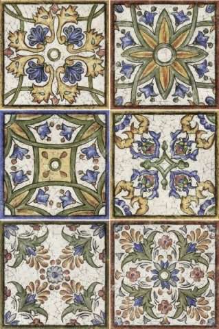 Декоративные элементы Mainzu Calabria Decor Vietri Mix, цвет разноцветный, поверхность глянцевая, квадрат, 150x150