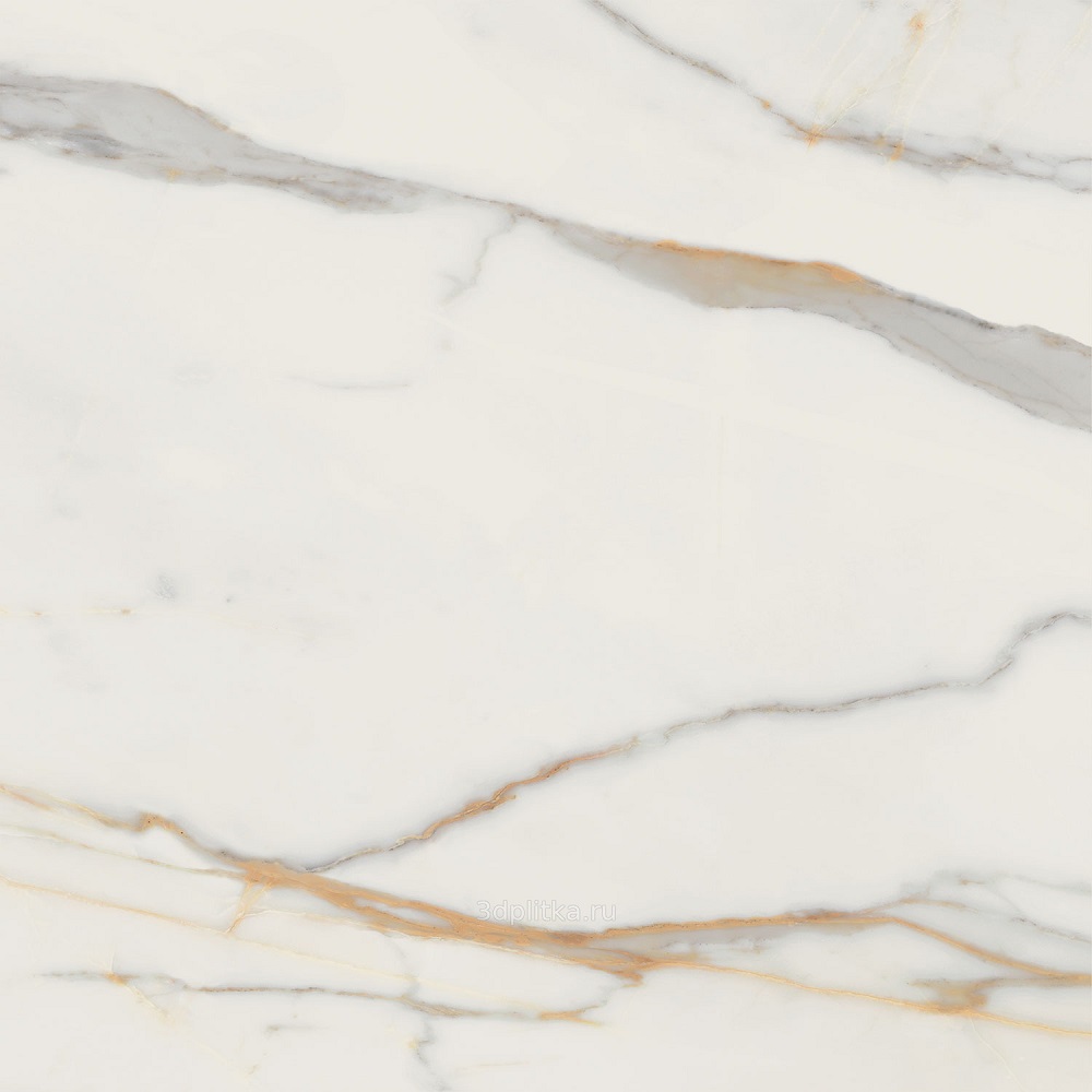Керамогранит Tubadzin Marmo d'Oro Pol, цвет белый, поверхность полированная, квадрат, 798x798