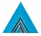 Декоративные элементы Petracers Triangolo Lei Azzurro, цвет голубой, поверхность глянцевая, квадрат, 170x170