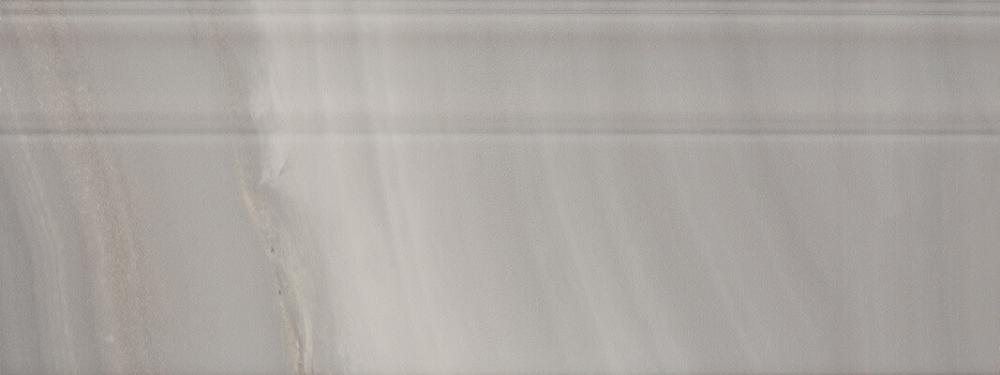Бордюры Serra Agatha Grey Skirting&Finishing Grey, цвет серый, поверхность глянцевая, прямоугольник, 150x400