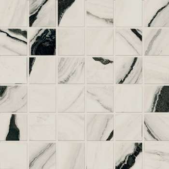 Мозаика Imola The Room MK.PAN WH6 30, цвет чёрно-белый, поверхность матовая, квадрат, 300x300