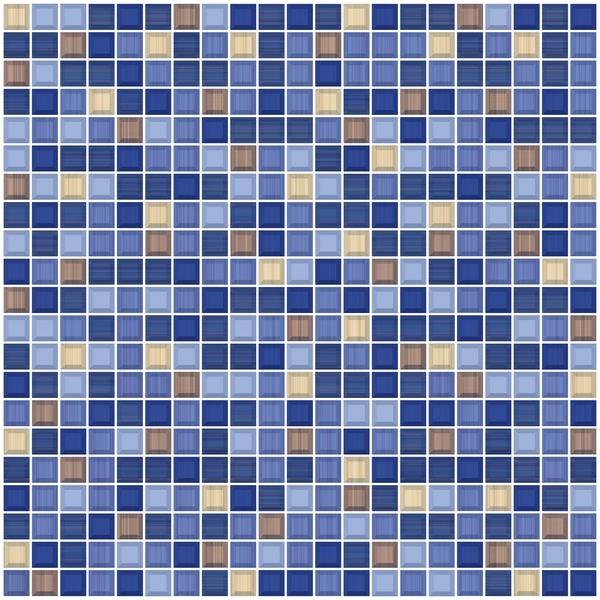 Керамическая плитка Piastrella Меланж Люкс Синяя, цвет синий, поверхность глянцевая, квадрат, 400x400