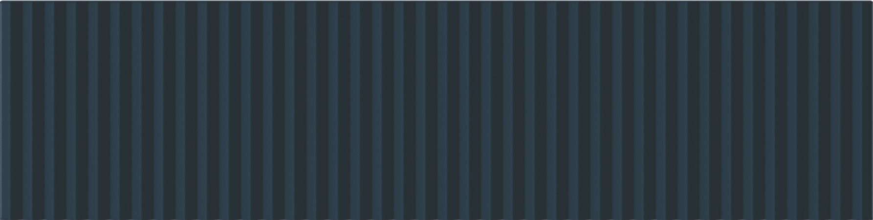 Керамическая плитка Wow Twin Peaks Low Aegean Blue 131564, цвет синий, поверхность матовая 3d (объёмная), под кирпич, 75x300