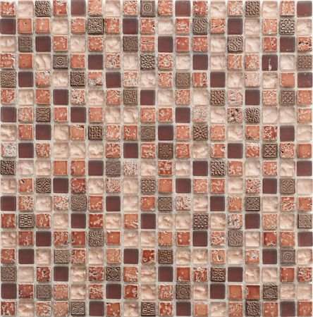 Мозаика Colori Viva Toledo CV10134, цвет розовый, поверхность матовая, квадрат, 305x305